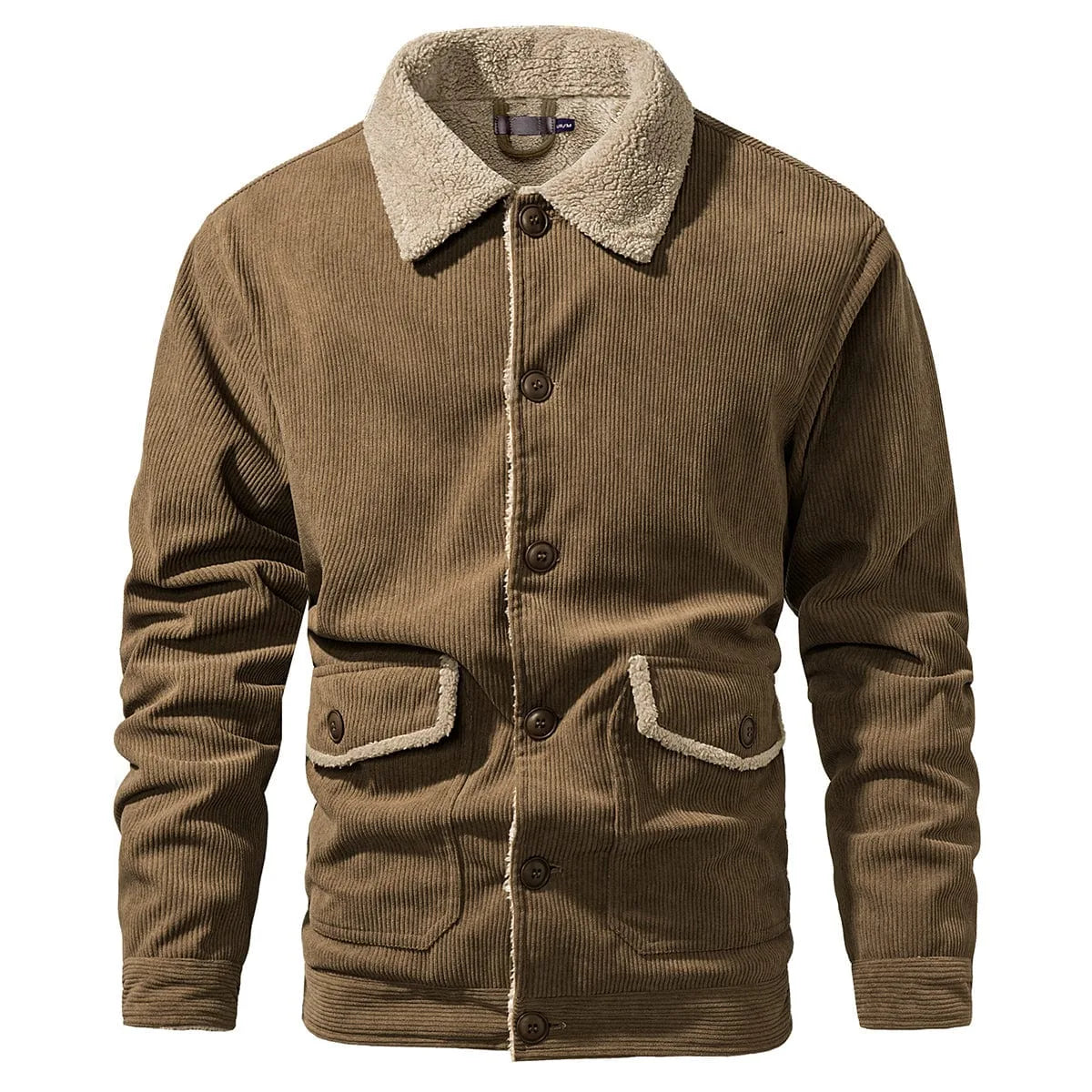 Parka met shearling-kraag