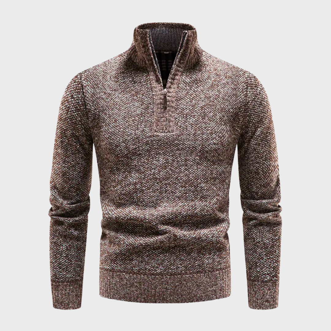 Bryan | Warme herensweater in de kleur Bruin voor heren in stijl ideaal voor de winter