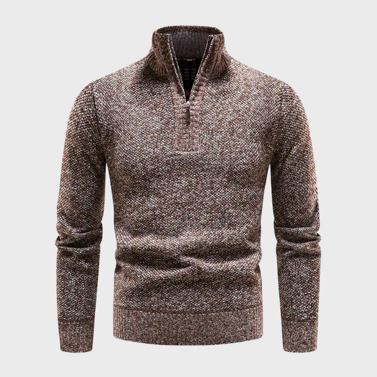 Bryan | Warme herensweater in de kleur Bruin voor heren in stijl ideaal voor de winter