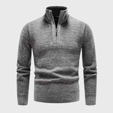 Bryan | Warme herensweater in de kleur Grijs voor heren in stijl ideaal voor de winter