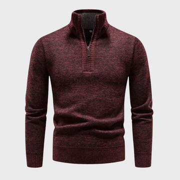 Bryan | Warme herensweater in de kleur Rood voor heren in stijl ideaal voor de winter