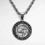 Bryan | Zilveren sterrenbeeld ketting in de kleur Picses voor heren in stijl geschikt voor alle seizoenen.