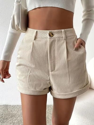 Korte broek met hoge taille