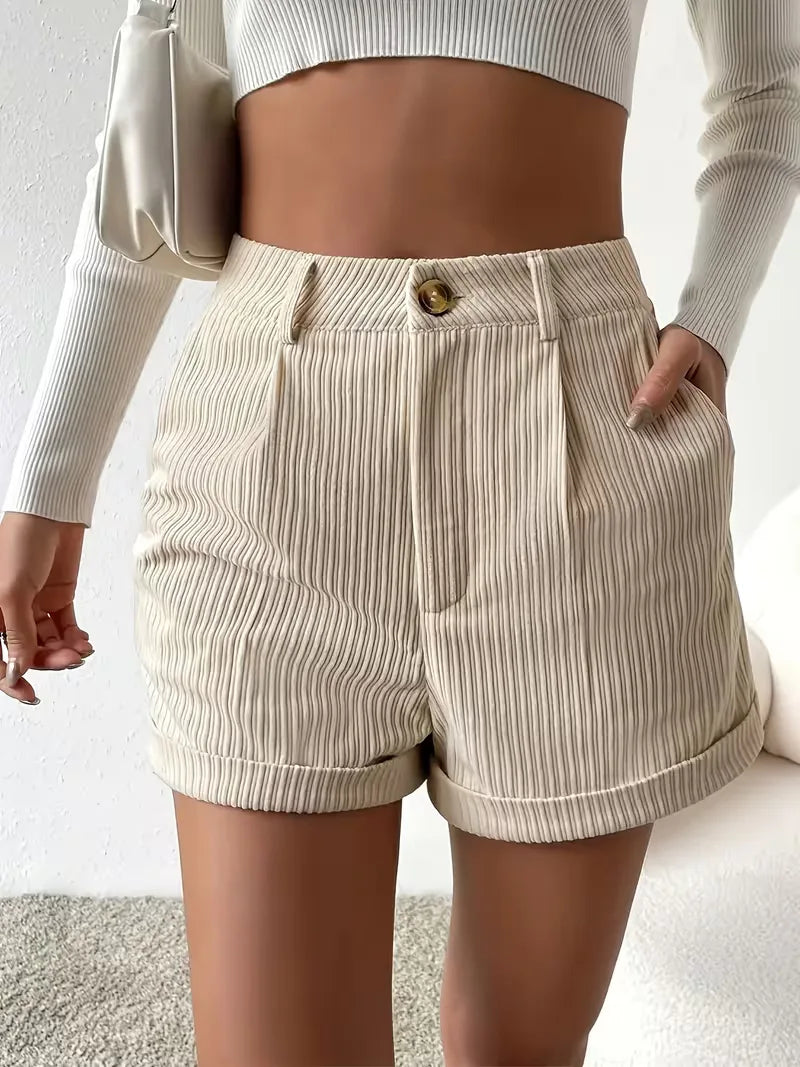 Korte broek met hoge taille