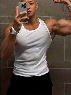 Tanktop slim fit ribbed