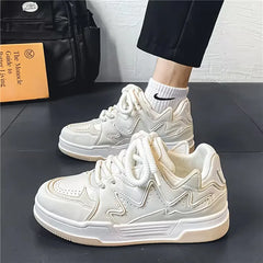 Lage sneakers met zigzag patroon