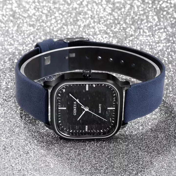 Analoge horloge met vierkante wijzerplaat
