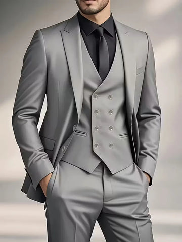 Drie-delig pak met slim fit