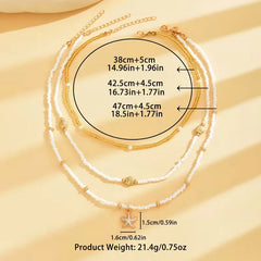 Ketting met schelp en ster