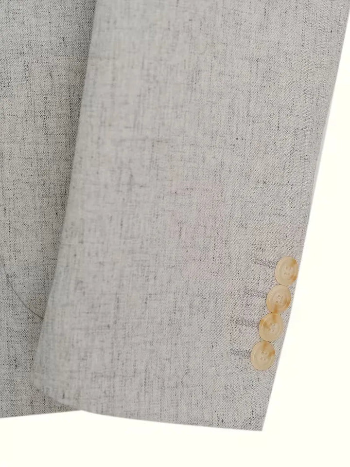 Linnen colbert slim fit
