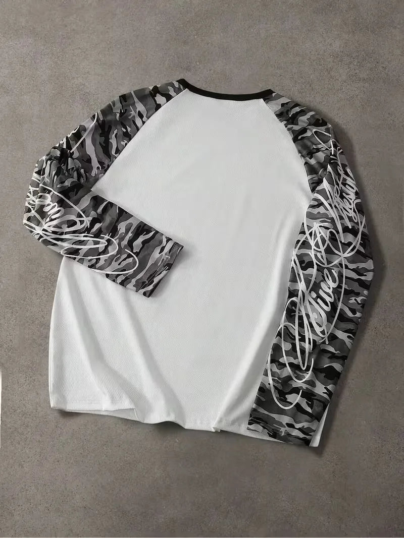 Longsleeve T-shirt met contrast