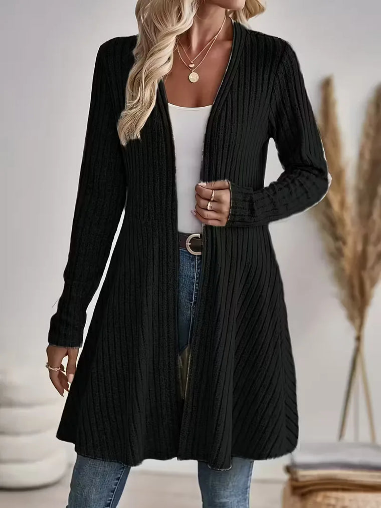 Zwarte cardigan met V-hals
