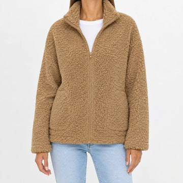 Fleece jacket met rits