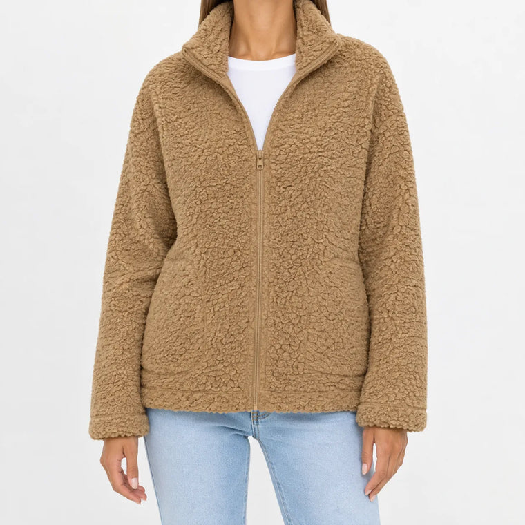 Fleece jacket met rits