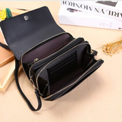 Cara Crossbody Tas | Multifunctioneel & Stijlvol in de kleur Zwart voor dames in stijl geschikt voor alle seizoenen.