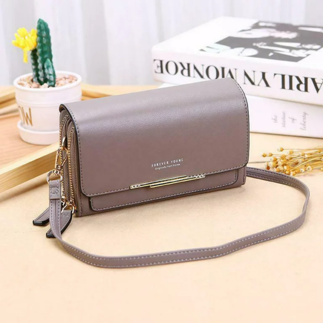 Cara Crossbody Tas | Multifunctioneel & Stijlvol in de kleur Grijs voor dames in stijl geschikt voor alle seizoenen.