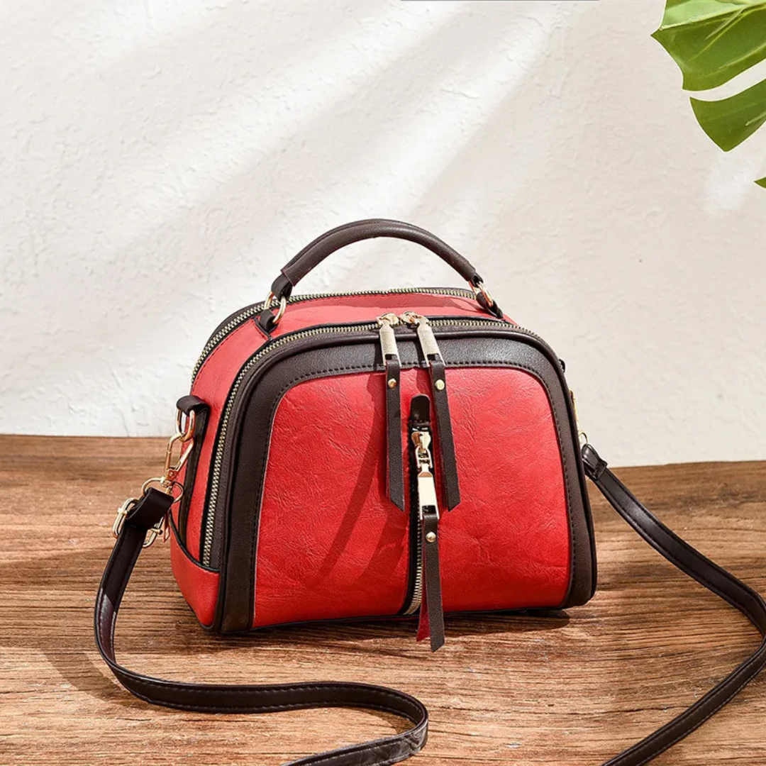 Carol Shell Handtas | Leuk & Modieus in de kleur Rood voor dames in stijl geschikt voor alle seizoenen.