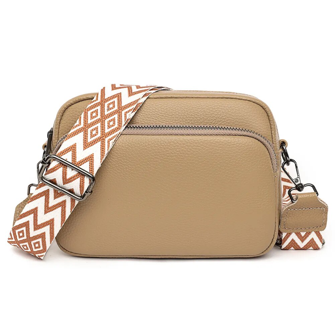 Carrie Messenger Tas | Strak & Stijlvol in de kleur Khaki voor dames in stijl geschikt voor alle seizoenen.