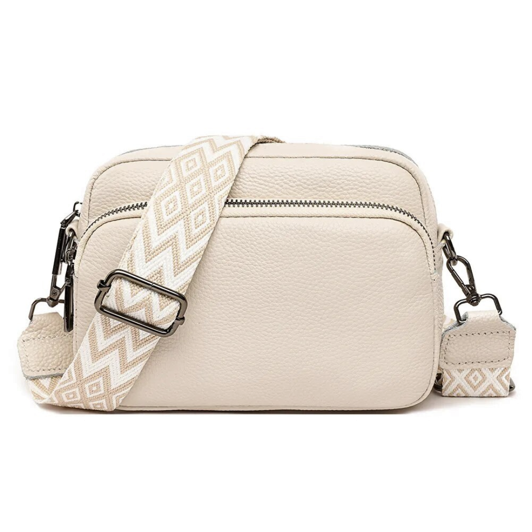 Carrie Messenger Tas | Strak & Stijlvol in de kleur Wit voor dames in stijl geschikt voor alle seizoenen.