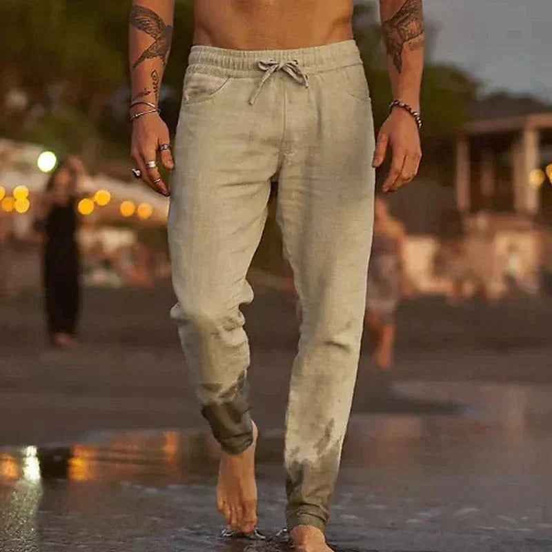Stijlvolle Casual Linnen Broek voor Heren