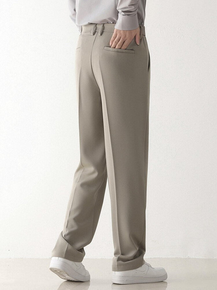Franco | Casual Trousers in de kleur Khaki voor heren in stijl geschikt voor alle seizoenen.