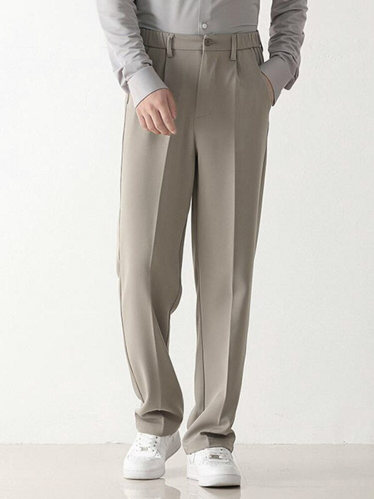 Franco | Casual Trousers in de kleur Khaki voor heren in stijl geschikt voor alle seizoenen.