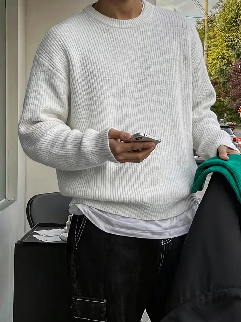 Oversized gebreide trui