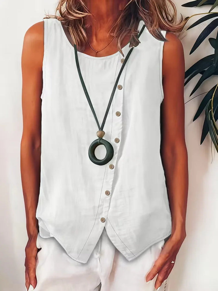 Bohemian dames blouse met knopen
