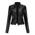 Celia | Elegante en luxe leren damesjas in de kleur Zwart voor dames in stijl ideaal voor de herfst.