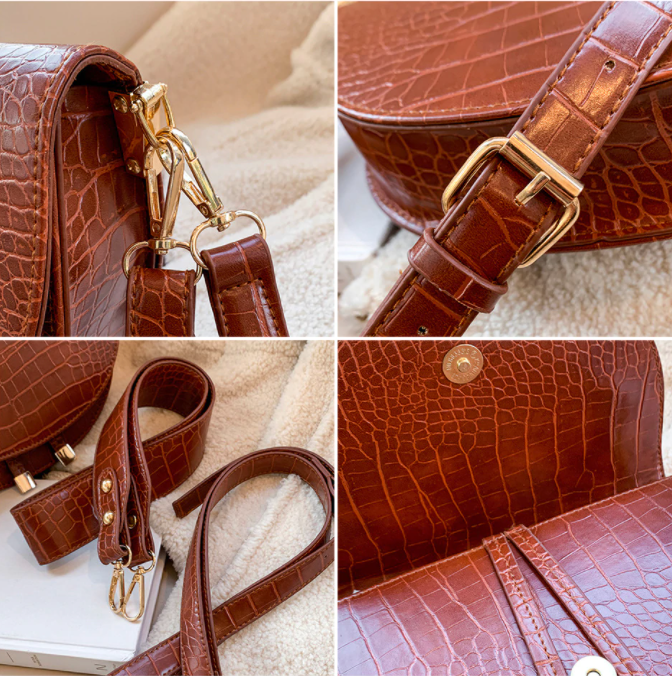Chelsey Crossbody Tas | Een stoere tas met krokodillenprint in de kleur Zwart voor dames in stijl geschikt voor alle seizoenen.
