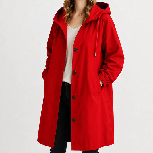 Hooded waterdichte jas