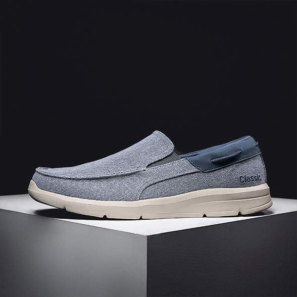 Chris | Lichte canvas schoenen in de kleur Beige voor heren in stijl geschikt voor alle seizoenen.