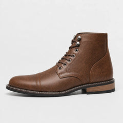 Veterschoenen boots met cap toe