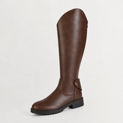 Knee-high laarzen met blokhak