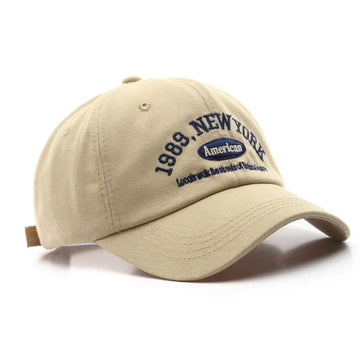 Collin | Stijlvolle New York pet in de kleur Beige voor heren in stijl geschikt voor alle seizoenen.