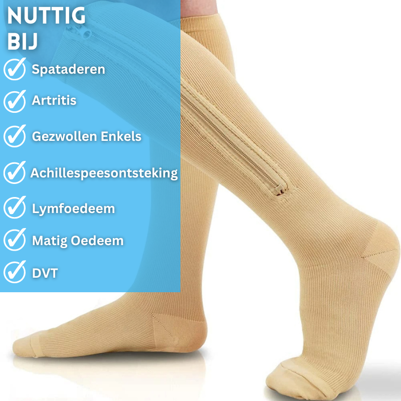 Comfortabele compressiekousen in de kleur S-M (35-40) voor dames in stijl geschikt voor alle seizoenen.