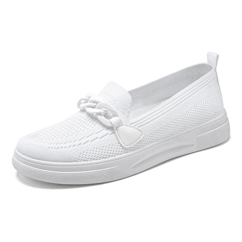 Comfortabele platte loafers in de kleur 36 voor dames in stijl ideaal voor de herfst.