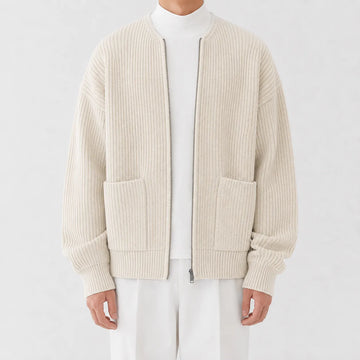 Cardigan met funnel neck