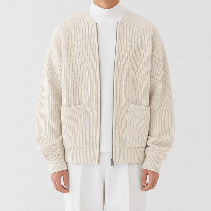 Cardigan met funnel neck
