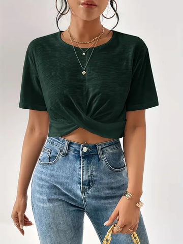 T-shirt met twistdetail