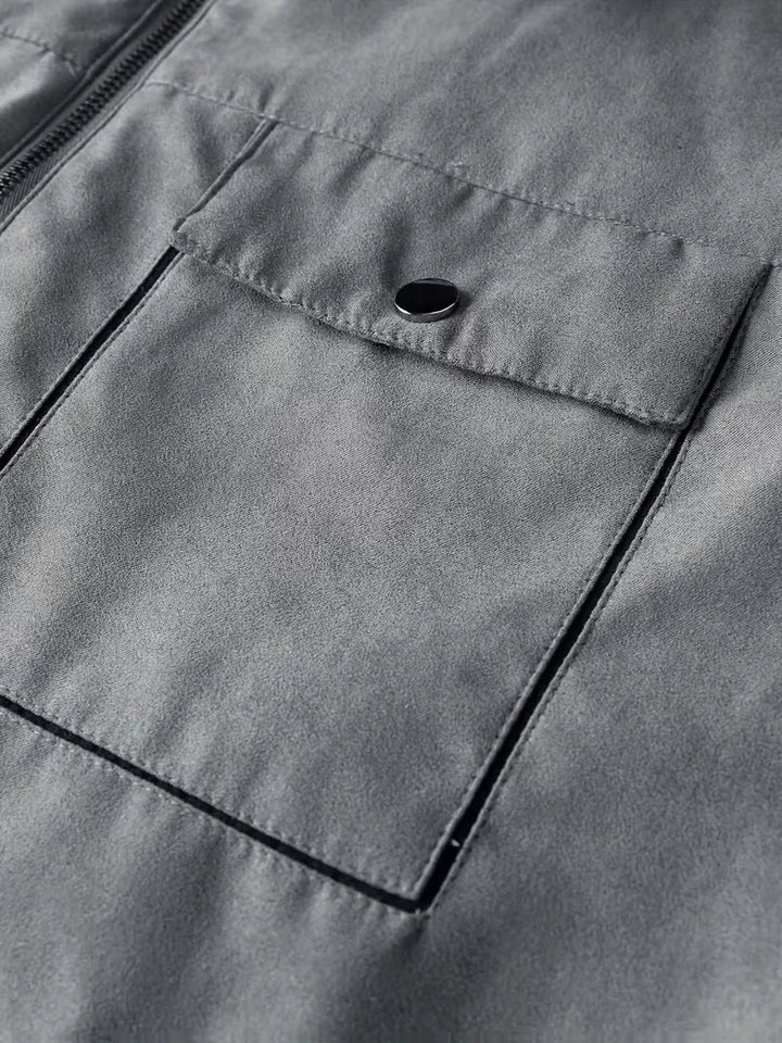 Puffer jacket met plush lining