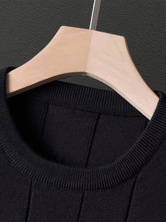 Ribbed sweater met ronde hals