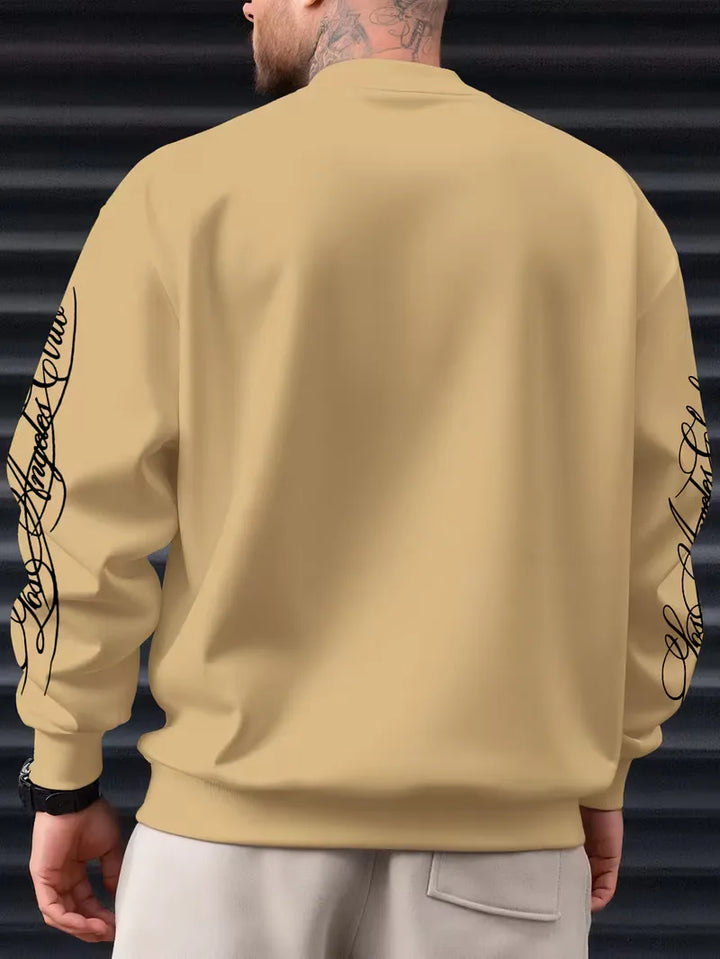 Sweatshirt met witte script lettering