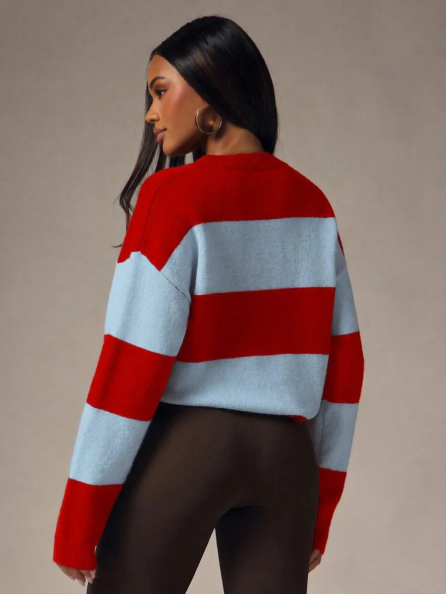 Oversized sweater met knopen