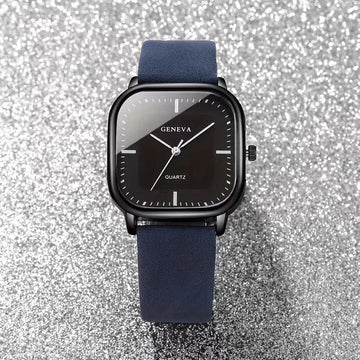 Analoge horloge met vierkante wijzerplaat