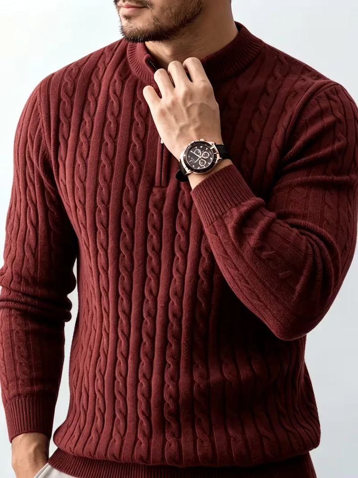 Kabeltrui met half-zip
