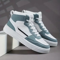 Hoge sneakers met perforaties