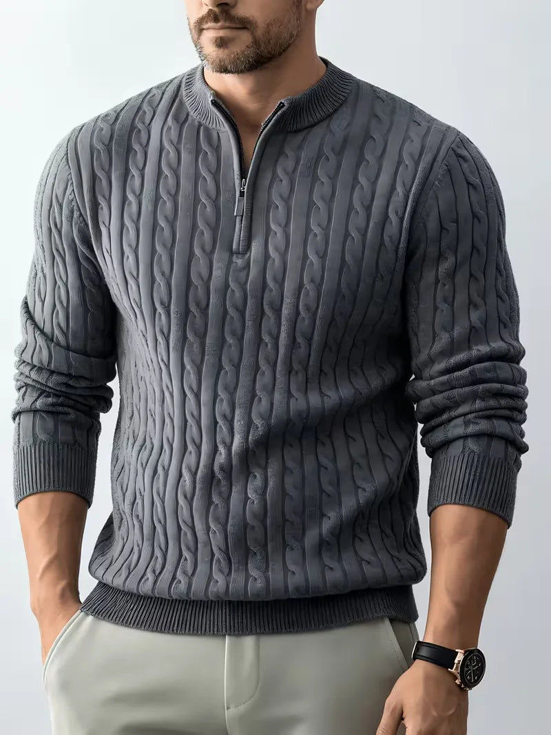 Kabeltrui met half-zip