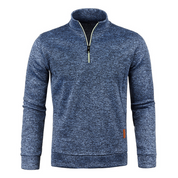 Stijlvolle Heren Trui met Rits - Comfort en Elegantie