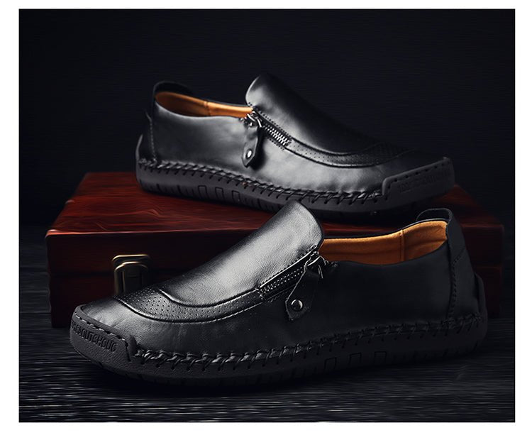 Daan | Klassieke leren herenschoenen in de kleur Zwart voor heren in Heritage stijl geschikt voor alle seizoenen.